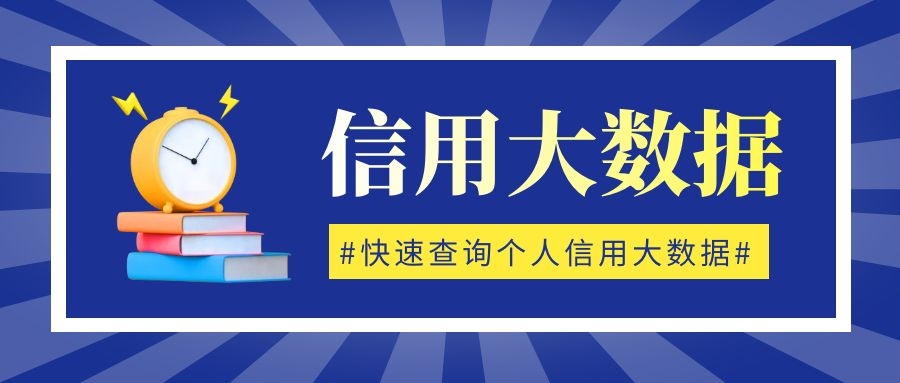 信用大数据 信用大数据