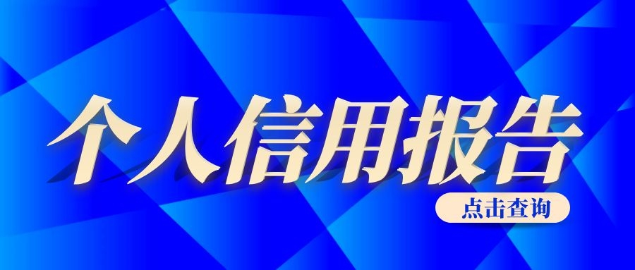 个人信用报告